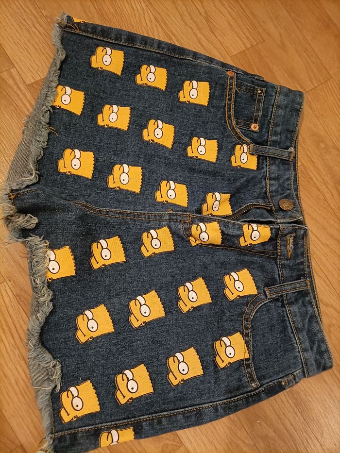 Short en jeans