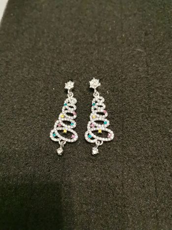 Boucles d'oreilles style sapin de Noël