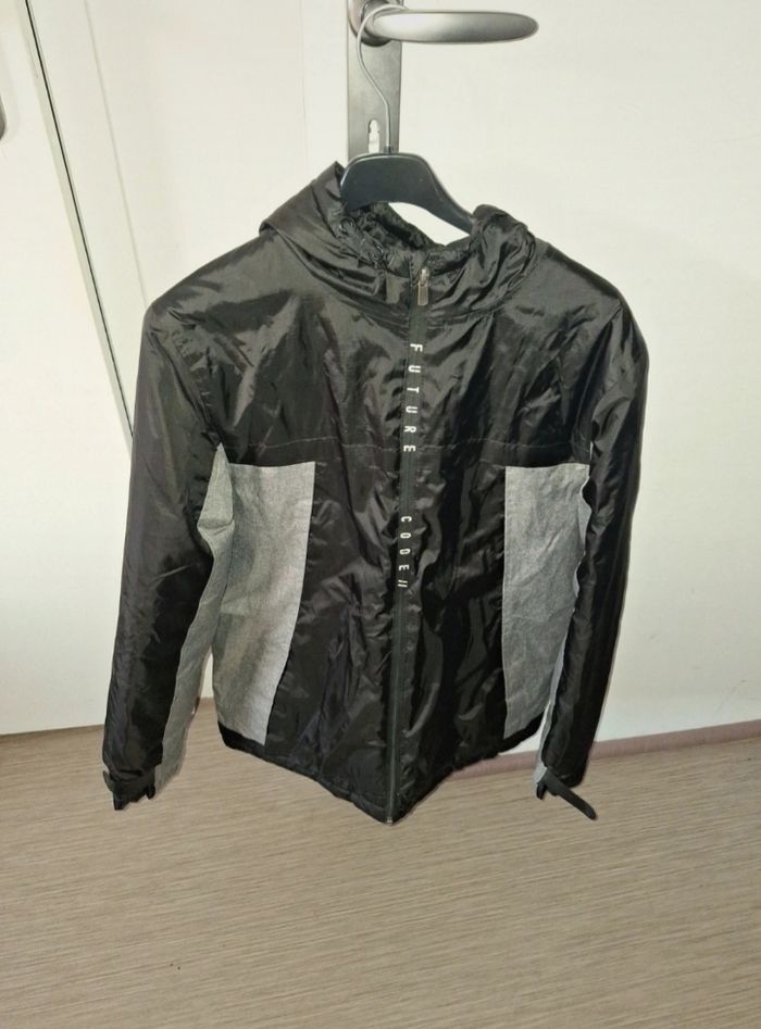 Doudoune homme noir gris