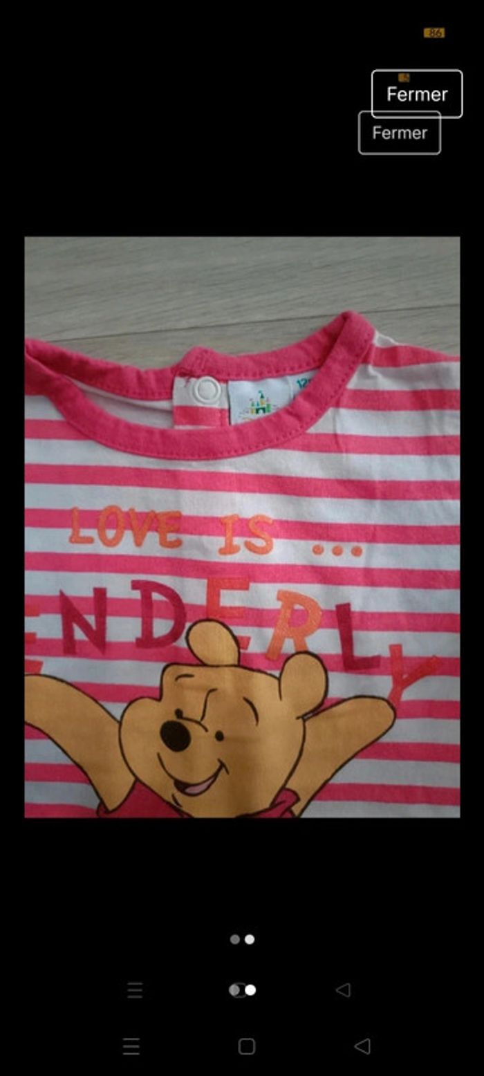 T-shirt enfant bebe Disney - photo numéro 2