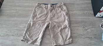 Short en jean creme 8 ans