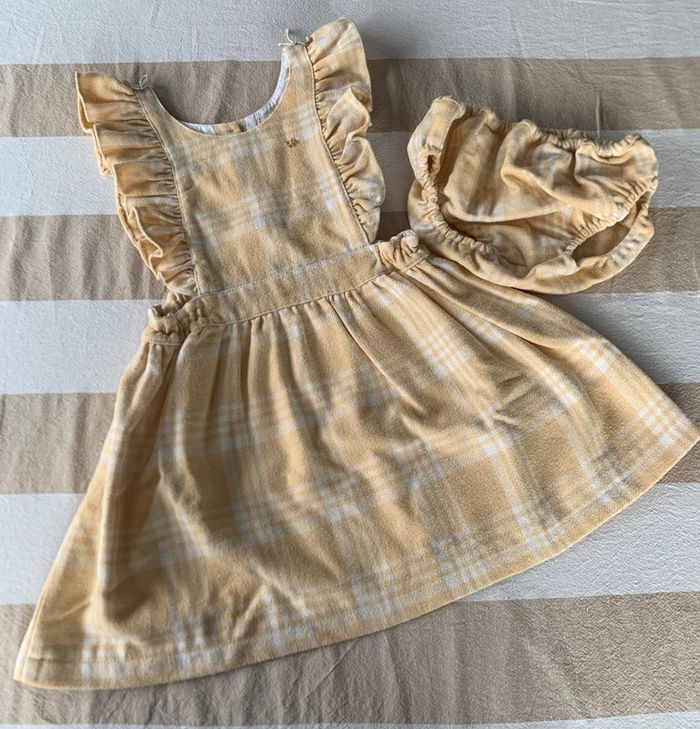 Robe tablier Tartan Mi Canesu