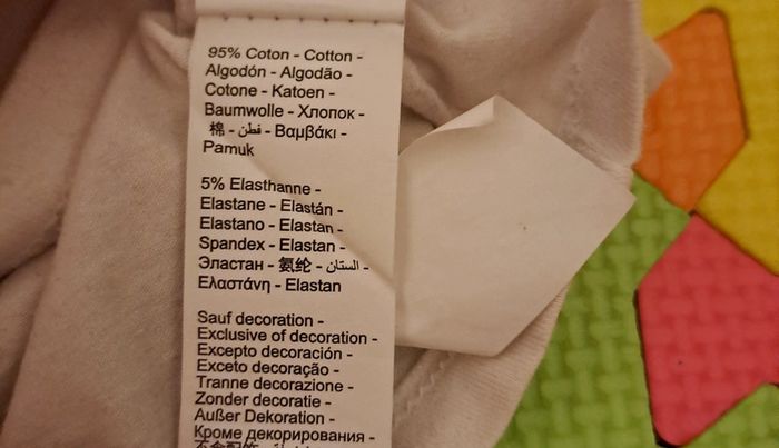 Débardeur blanc vert flamand rose, orchestra, taille 6 mois (67 cm) - photo numéro 4