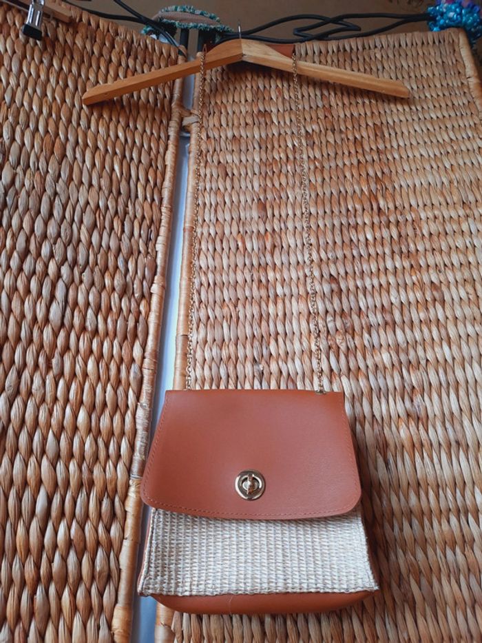 Sac bandoulière bi matière - photo numéro 2