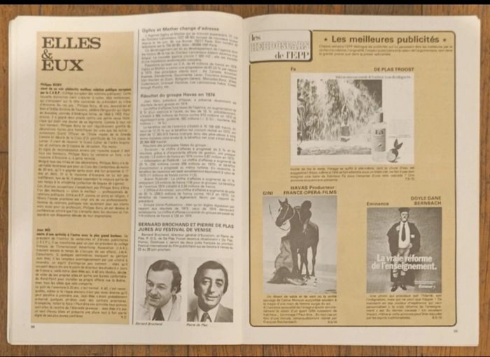 Rare ancien magazine EPP 1975 l'écho de la presse et de la publicité N°955 vintage - photo numéro 8