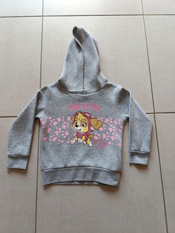 Sweat capuche Pat patrouille 4 ans