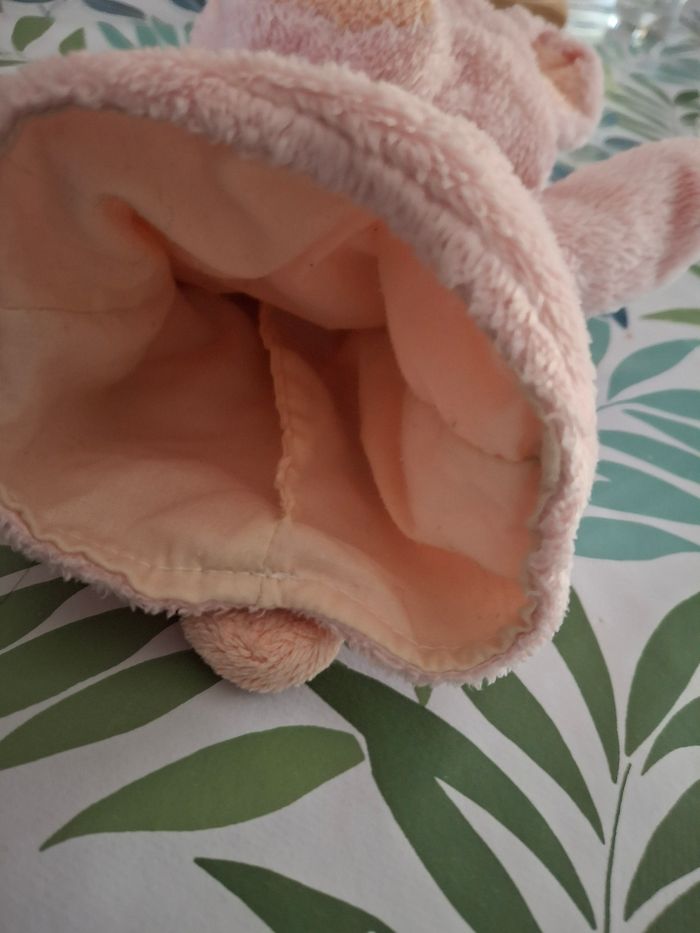 Peluche marionnette rose - photo numéro 5