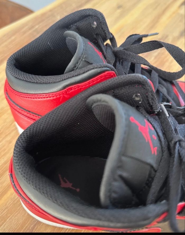 Jordan one mid black and red T39 - photo numéro 7