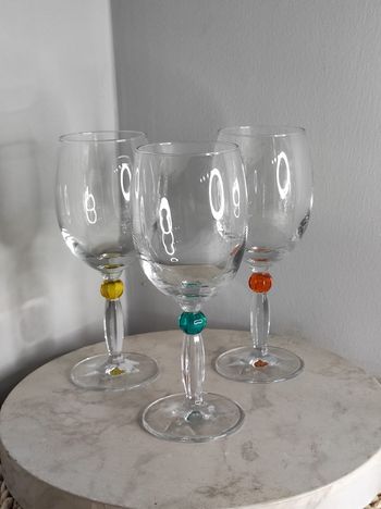 Verres perles facettes
