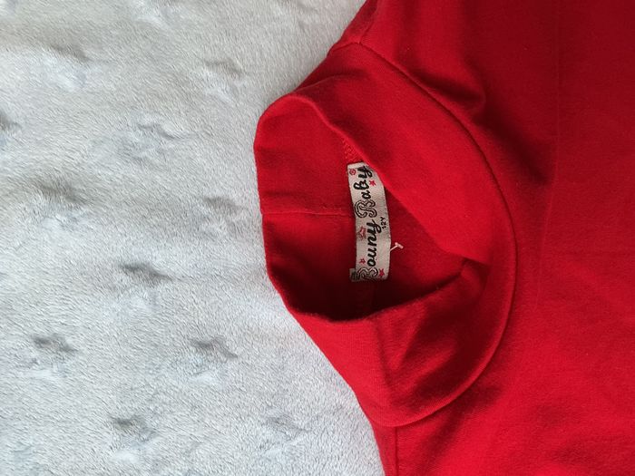 sous pull col montant 12 ans rouge bouny baby - photo numéro 7