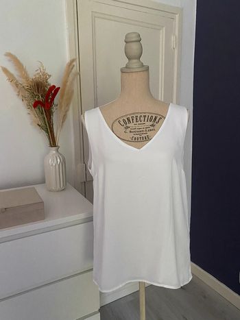 Top Camaïeu blanc
