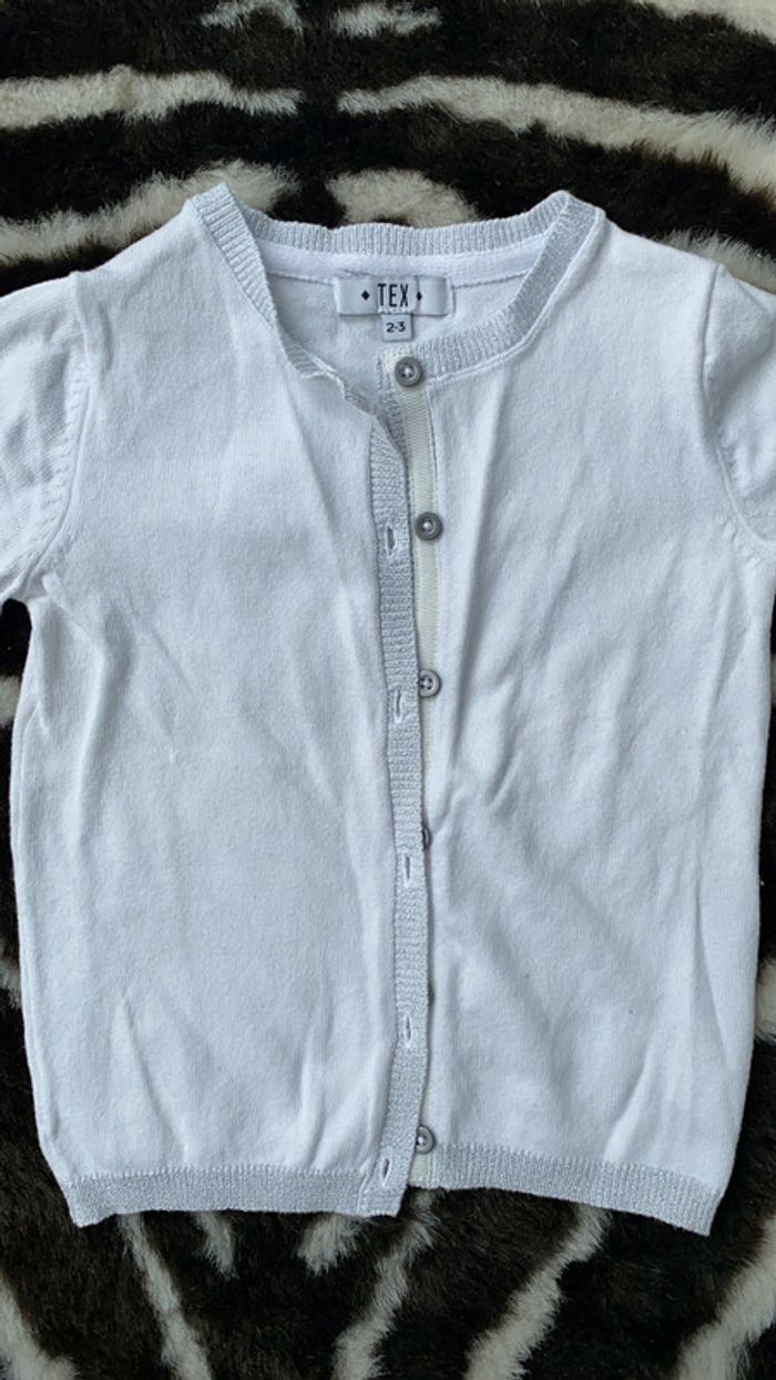 Gilet blanc taille 2-3 ans - photo numéro 3