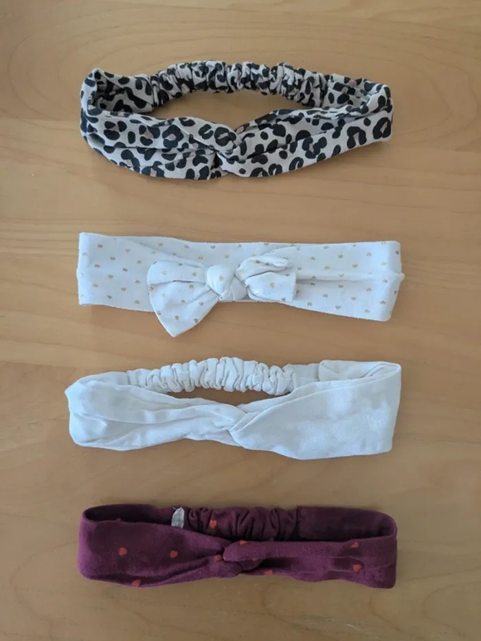 Lot de 4 bandeaux 2 ans