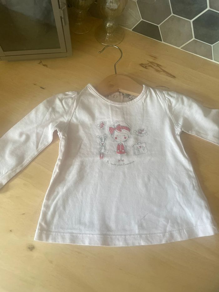 Lot de 3 t-shirt ML 6 mois (68 cm) - photo numéro 9