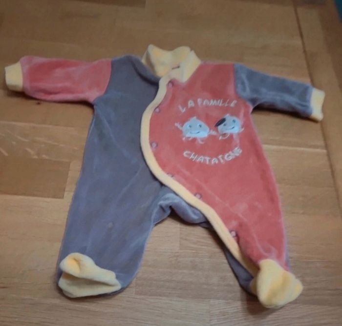 Pyjama fille velour
