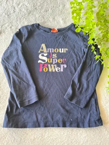 Très beau tee shirt à longue manche petite fille