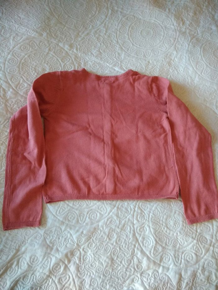Gilet rose saumon fille 8 ans Kiabi - photo numéro 4