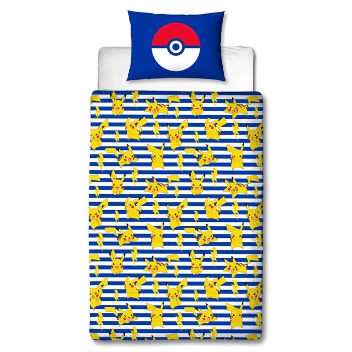 Housse de couette + Taie Pikachu - Pokémon - NEUF - photo numéro 2