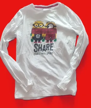 👕 T-shirt manches longues garçon 12 ans – Minions 🎄