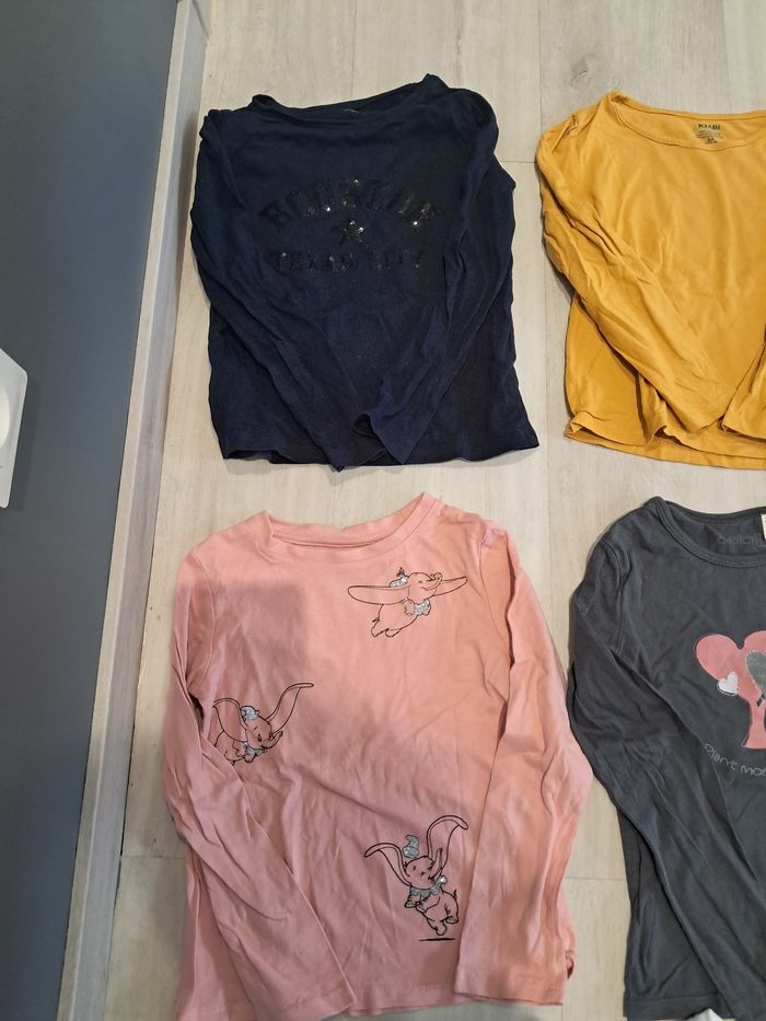 Lot de t shirts manches longues fille 6ans neufs - photo numéro 9