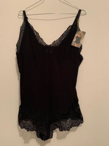 Body noir dentelle