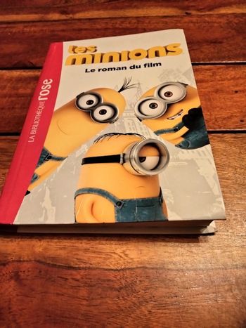 Livre intitulé les minions le roman du film bibliothèque rose 8/10 ans 144 pages