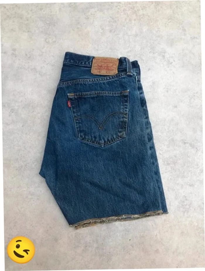 Short Levi's 501 W32 FR42 Bleu homme men #SHO42