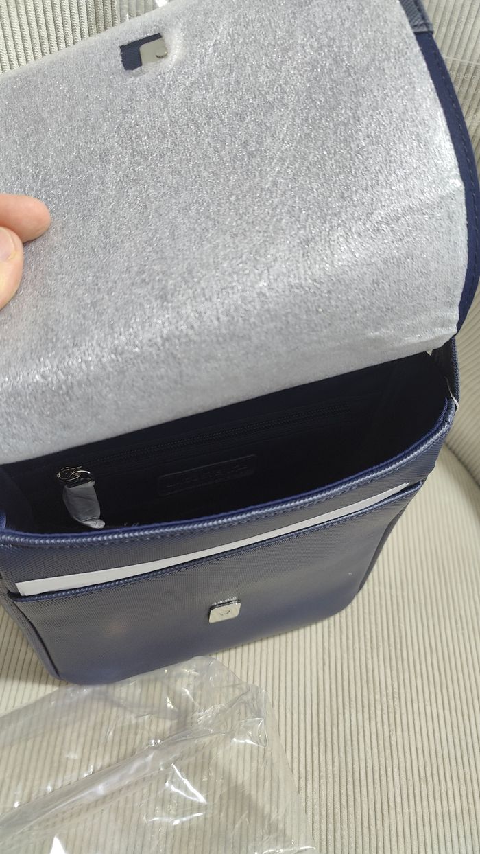 Sacoche à rabat Men's Classic Lacoste bleu - photo numéro 4