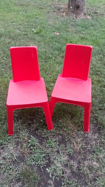 Lot de chaises enfant extérieur jardin