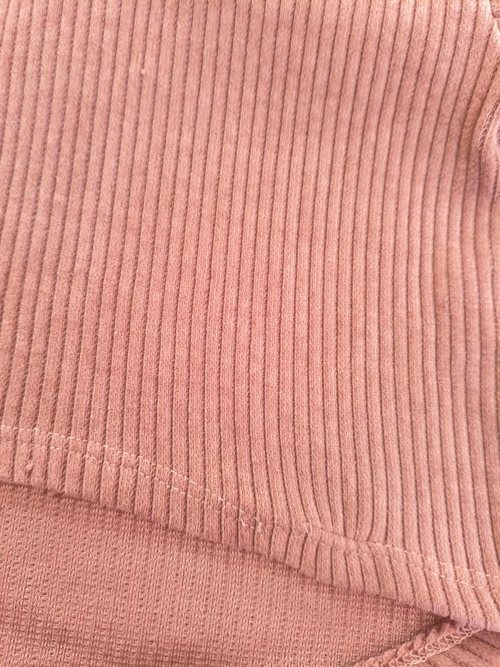 Ensemble fille beige marron velours - photo numéro 5