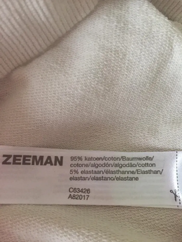 Sweat écru fleuri Zeeman 3M - photo numéro 5