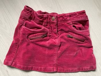 Jupe velours framboise Harsh TAO 4 ans