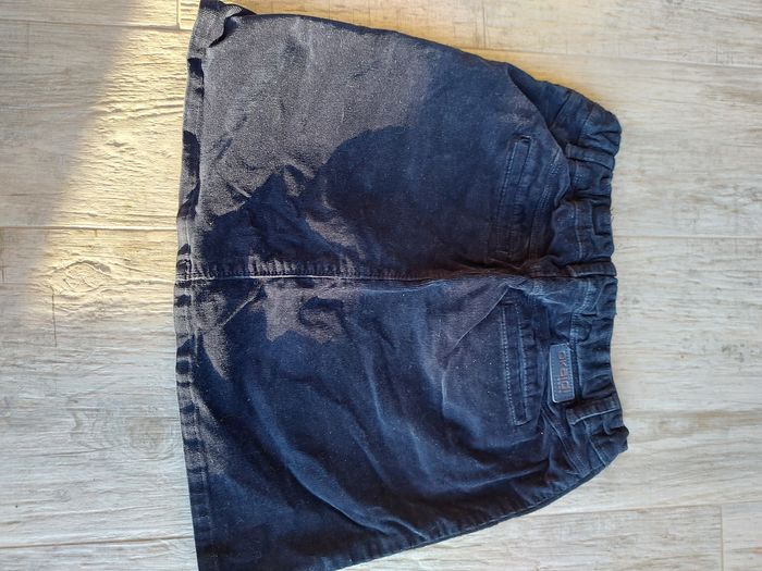 Jupe velours ras bleu marine 12 ans - photo numéro 2