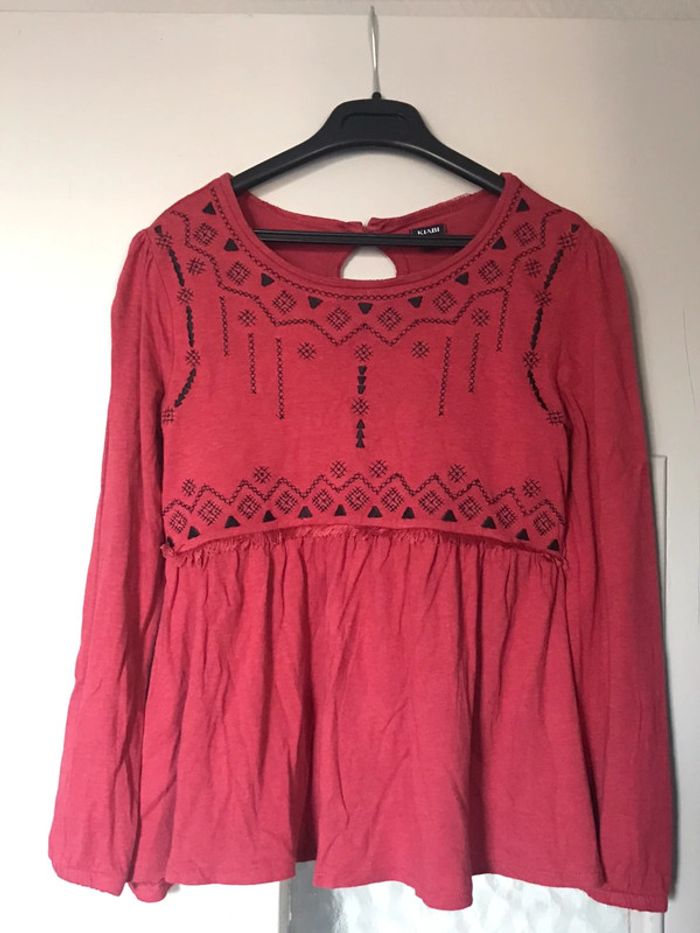 Teeshirt manches longues brodé