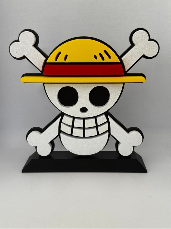 Logo One Piece sur socle