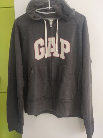 GAP Gilet sweat à capuche gris L