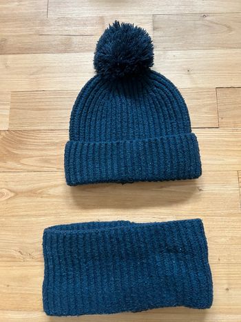 Bonnet et tour de cou 9/12mois garçon