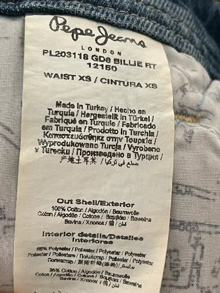 Superbe salopette longue en jean denim 100% coton Pépé Jeans London taille XS - photo numéro 13