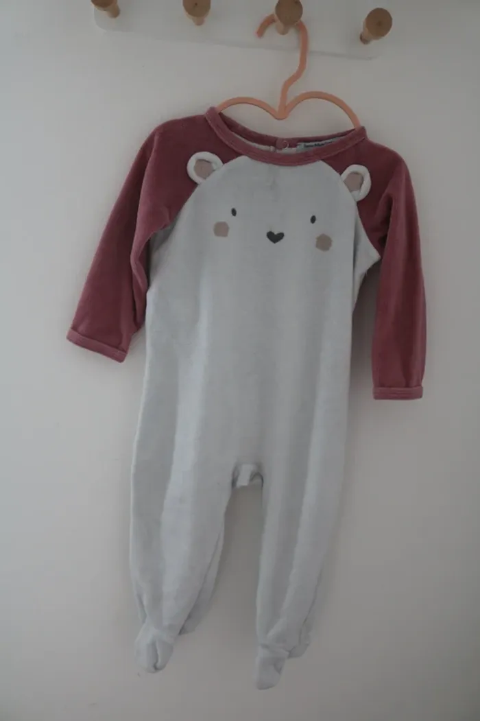 Lot pyjamas hiver fille NPO 12 mois - photo numéro 8