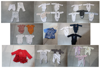 lot vêtements 1 mois
