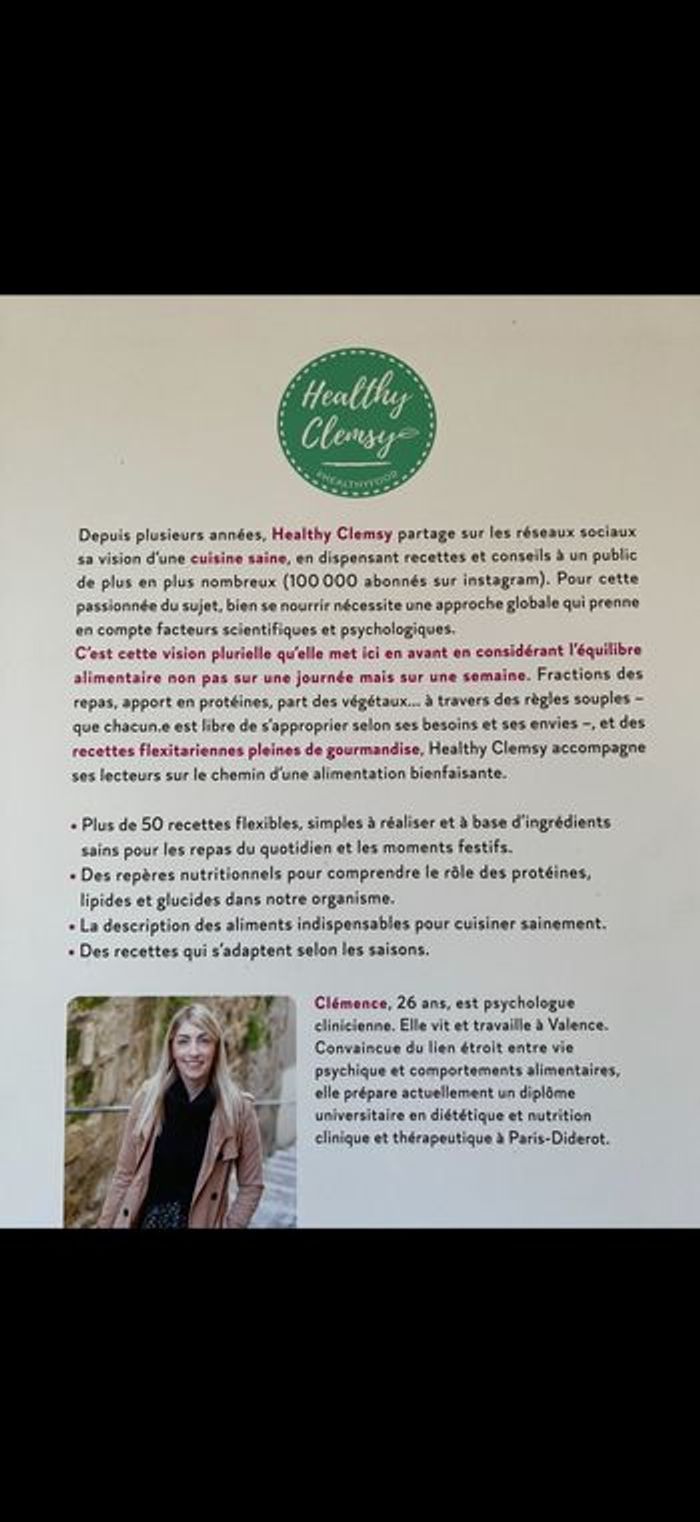 Livre de recettes légères Une semaine dans mon assiette - photo numéro 10