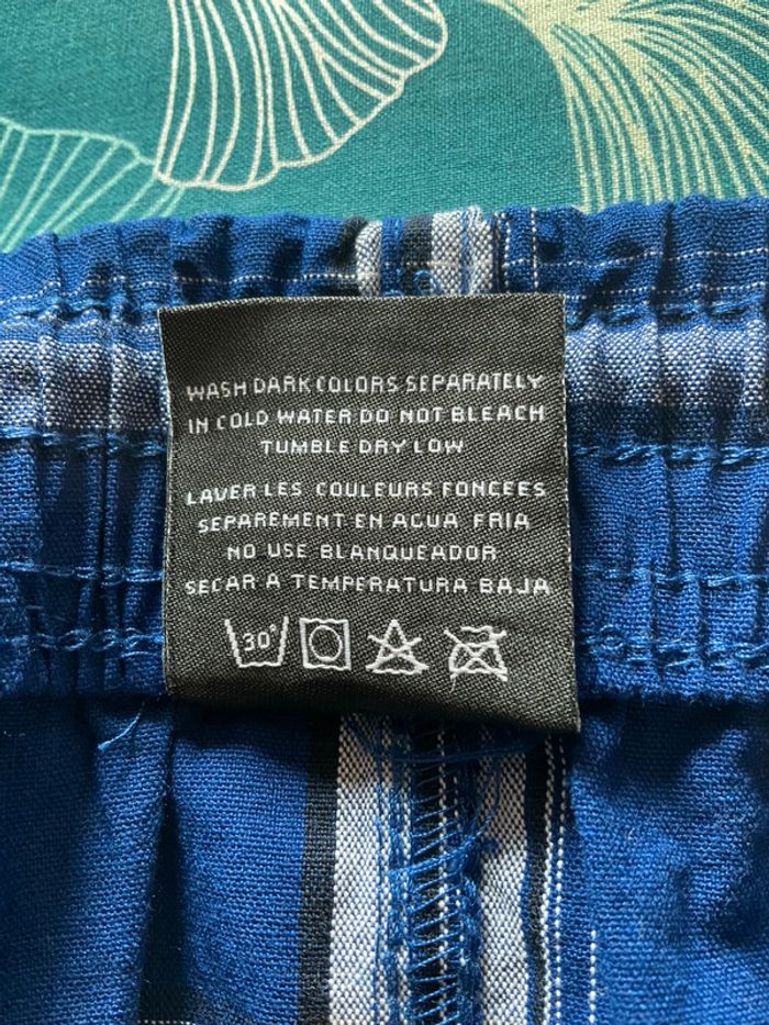 Short cargo à carreaux bleu pour homme Shaka Wear taille 4XL 454 - photo numéro 9