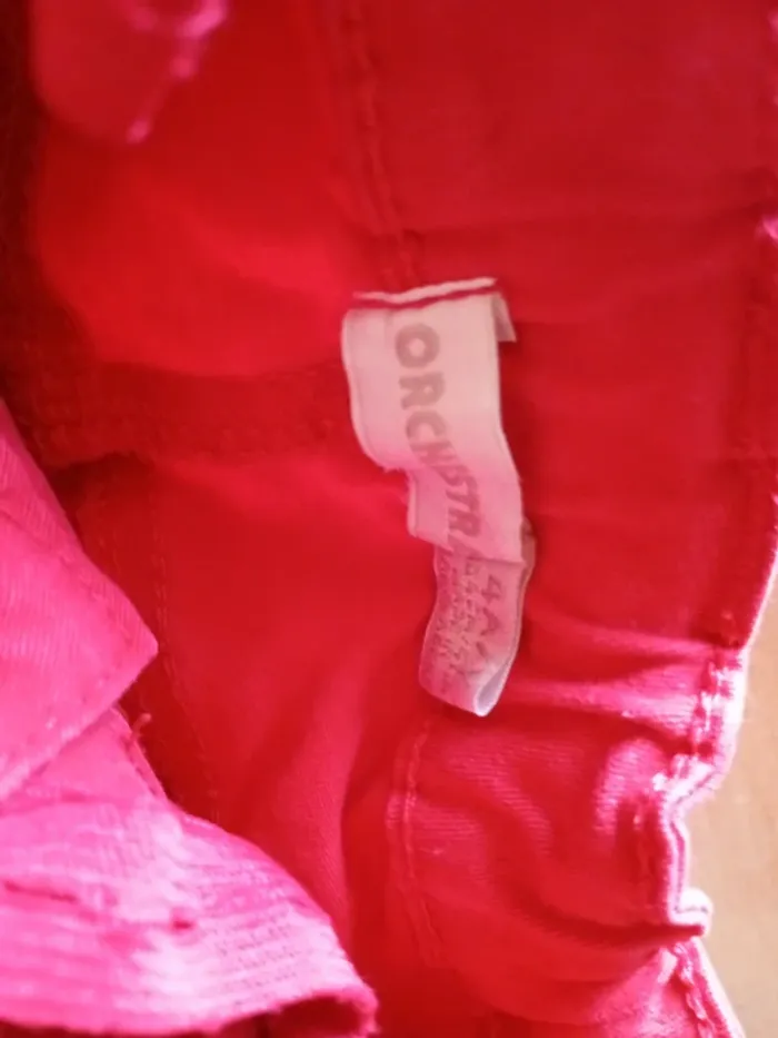 Pantalon rouge garçon, 4 ans, orchestra, très bon état, réglable - photo numéro 3
