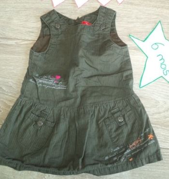 Robe kaki 6 mois