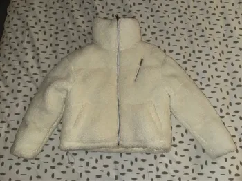 Manteau pilou blanc