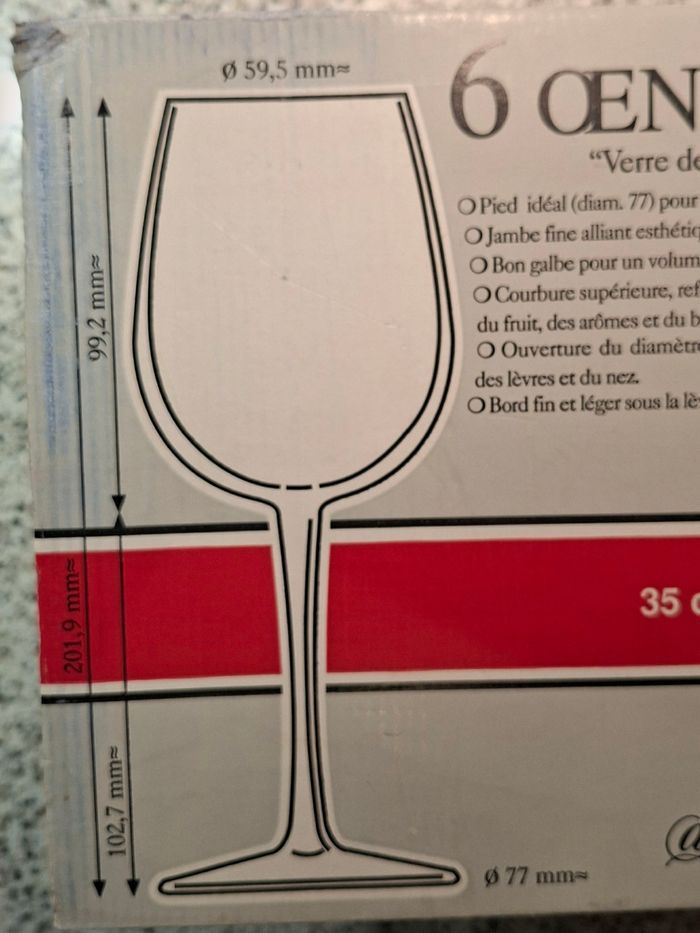 Verres à vin de la cristallerie d'Arques - photo numéro 4