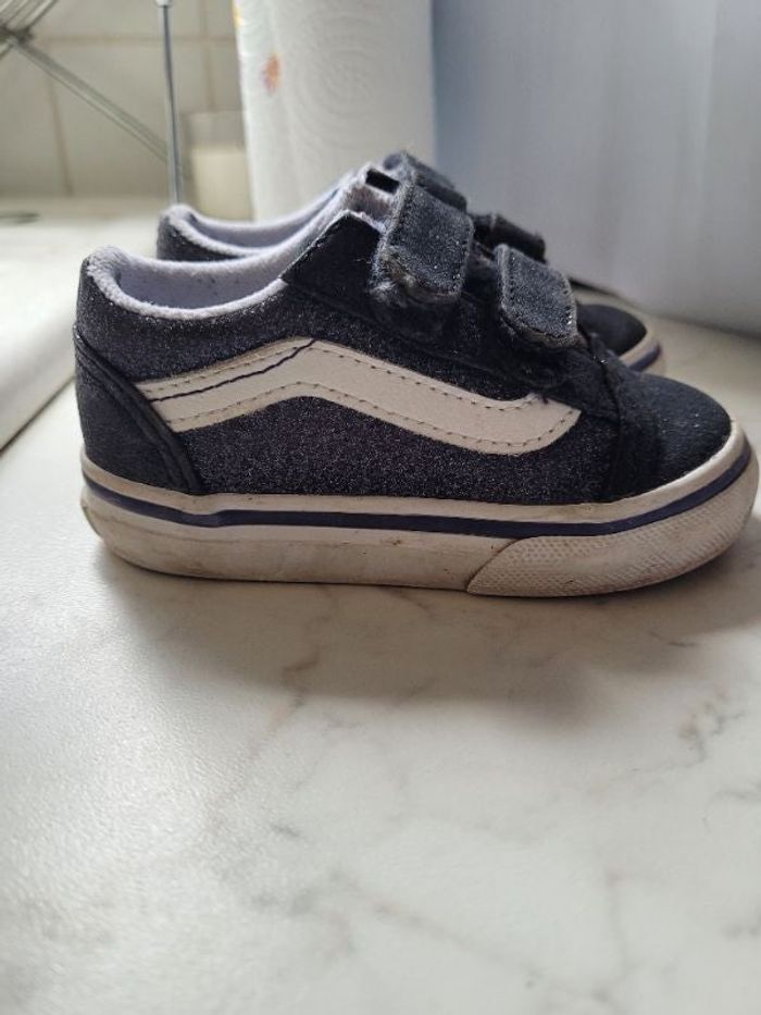 Baskets vans paillettes bébé fille
