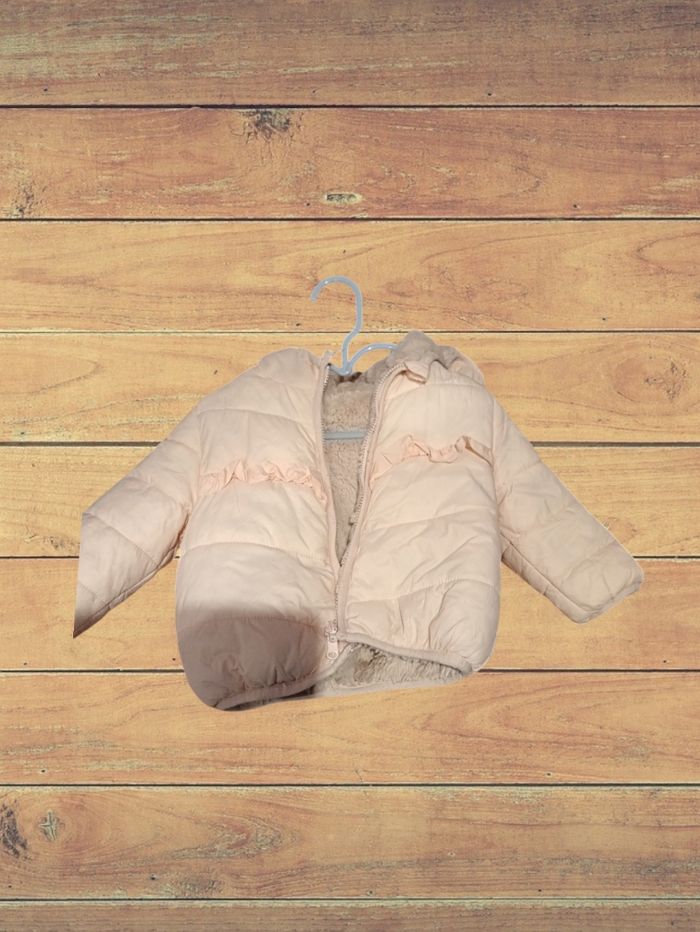 Jolie doudoune fille réversible