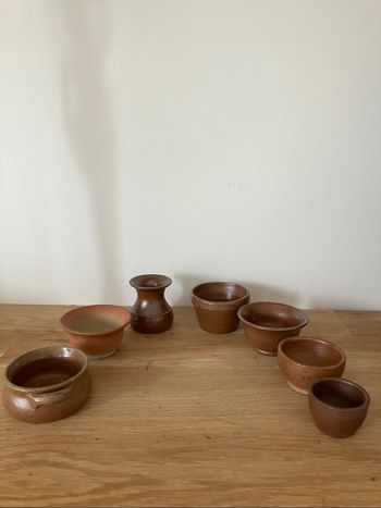 Ensemble de 7 miniatures en gré
