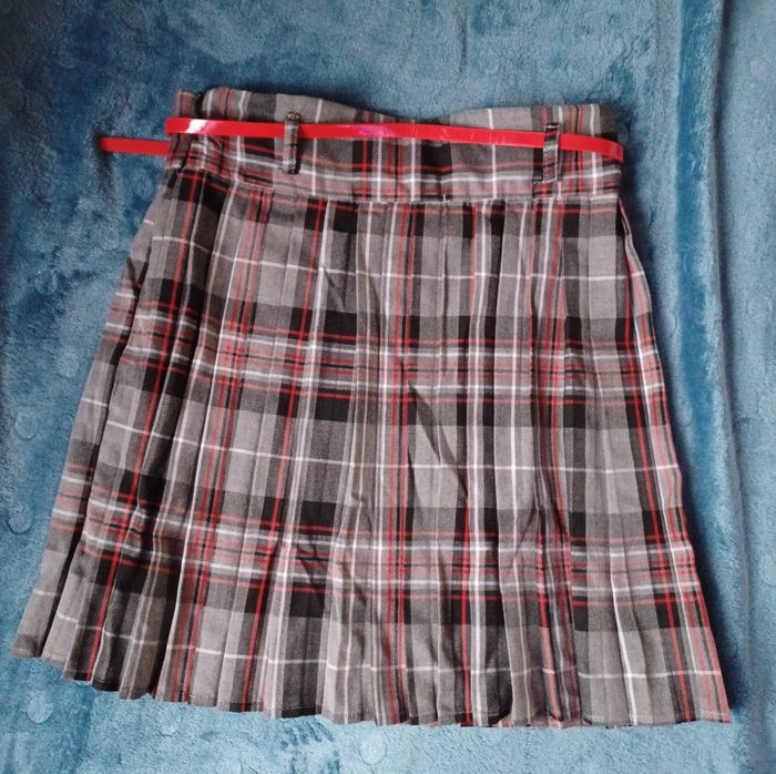 Jupe plissée à carreaux effet - photo numéro 2